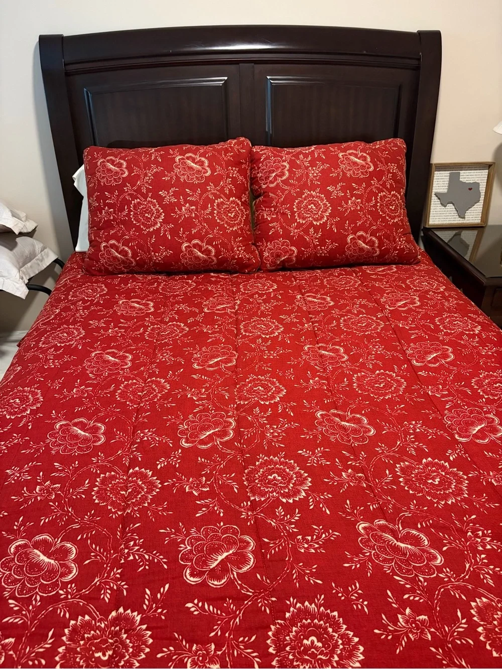 Ralph Lauren Cold Spring Red Queen Duvet & Shams - French Country